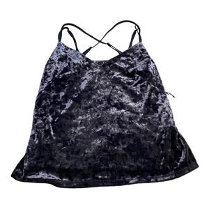 TDC navy velvet camisole size small sweetheart NWT